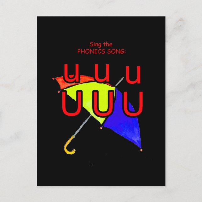 phonics postcard or flashcard (Front)