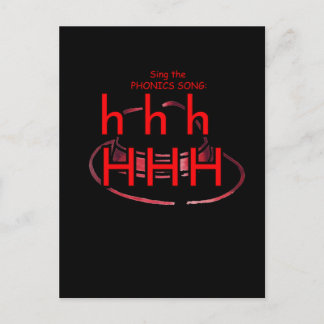 phonics postcard or flashcard
