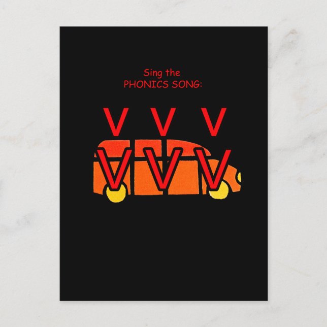 phonics postcard or flashcard (Front)