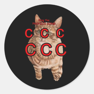 phonics sticker yellow cat