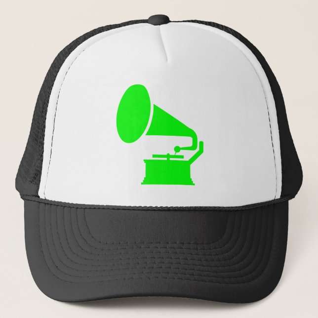 Phonograph - Green Trucker Hat (Front)