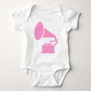 Phonograph - Pink Baby Bodysuit