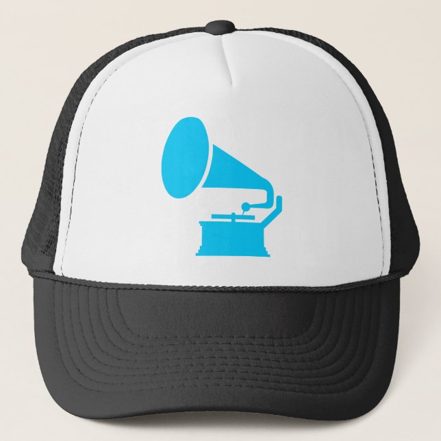 Phonograph - Sky Blue Trucker Hat (Front)