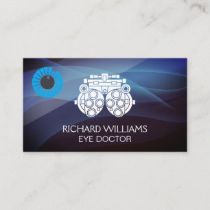 Phoropter Equipment   Eye Doctor   Eye Logo Business Card