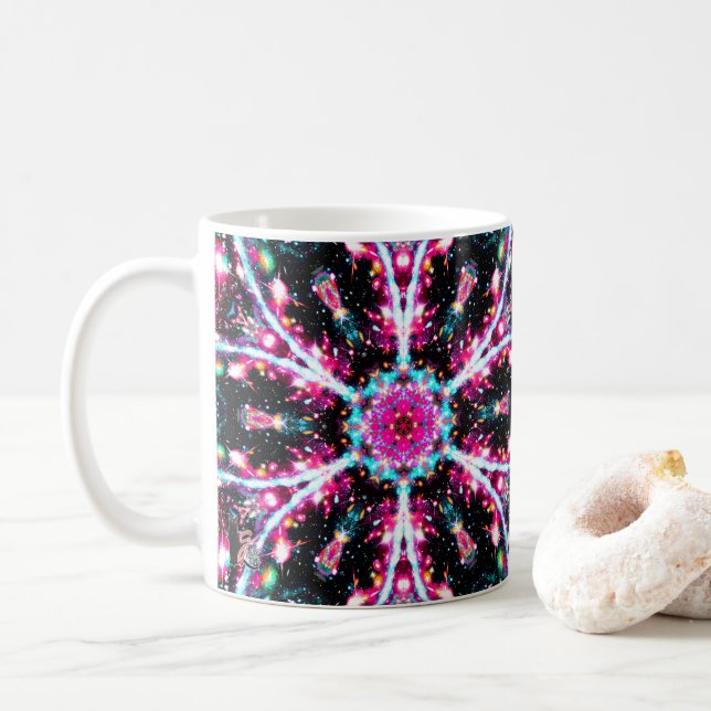 Phosphorescence Stellar Kaleid Coffee Mug (With Donut)