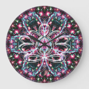 Phosphorescence Zen Lotus Clock
