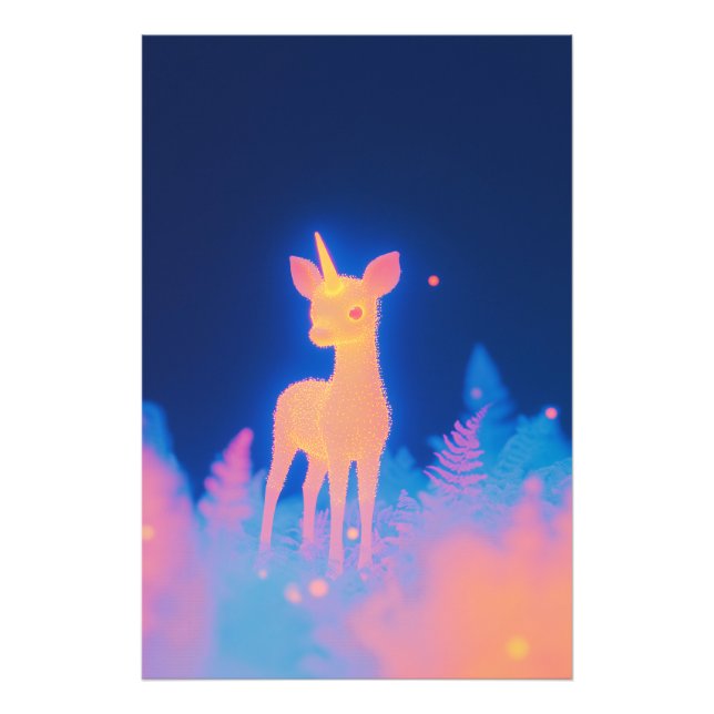 Phosphorescent Amber Fawnicorn Photo Print (Front)