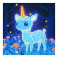 Phosphorescent Blue Fawnicorn