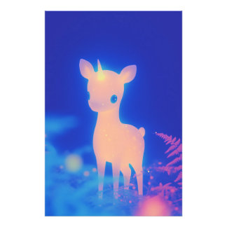 Phosphorescent Pearl Fawnicorn Photo Print