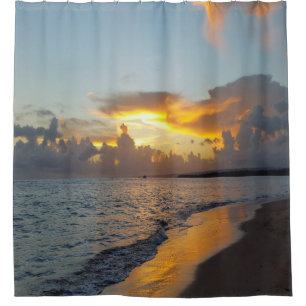 Photo 17 ocean sunset shower curtain
