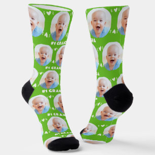 Photo #1 Grandpa Sporty Green Father's Day Socks