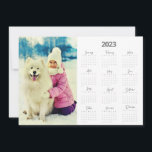 Photo 2023 Calendar Christmas Greeting  Holiday Card<br><div class="desc">This useful full year Calendar Christmas Greetings card for 2023 will be a year long memory for friends and family to keep. Customise your Christmas greetings card with your own family photograph and your personal message on the back.</div>