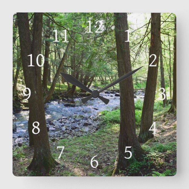 Photo 28 square wall clock (Front)
