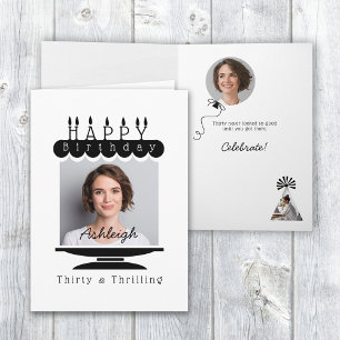 Photo 30th Birthday Card