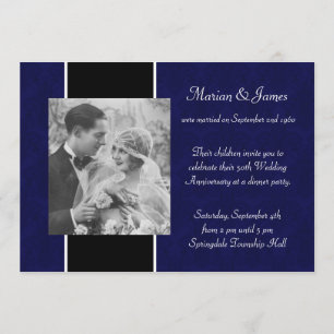 Photo 50th Wedding Anniversary Party Invitation