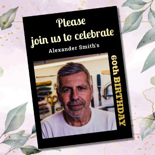 Photo 60th Birthday Black Gold