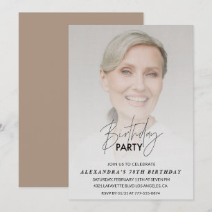 Photo 78th birthday invitation Birthday Party
