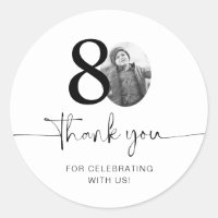 Photo 80th Birthday Thank You