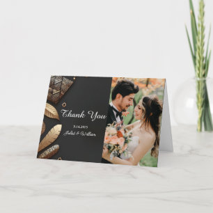 Photo African Ghana Traditional Nigeria Wedding Thank You Card
