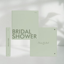 Photo Album Binder | Bridal Shower | Light Sage