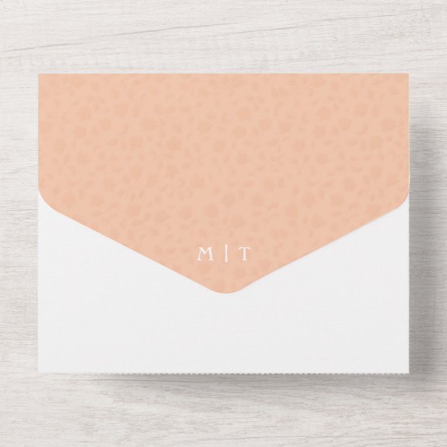 Photo All in One Wedding Invite with QR Code (Back)