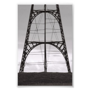 Photo Alphabet Letter A3 4x6 Black and White