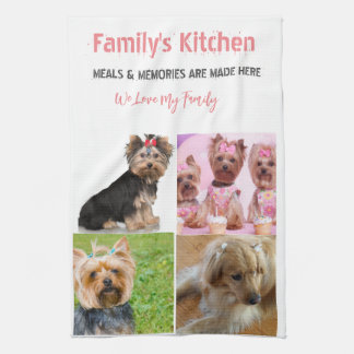 Photo and Modern Typography Kitchen Towels