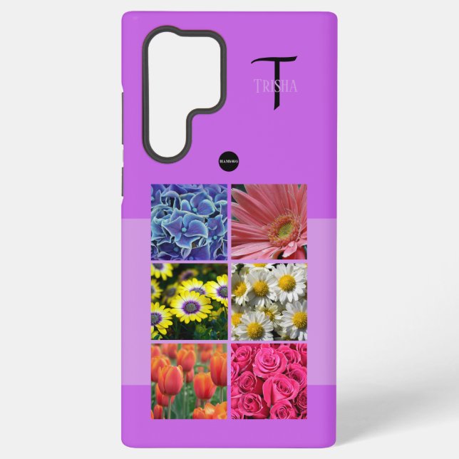 Photo and Monogram Cell Phone Case HAMbyWG (Back)