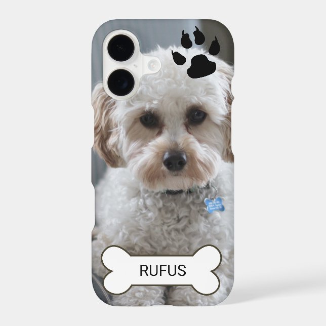 Photo  And Name Custom Made Personalised Dog Case- (Back)