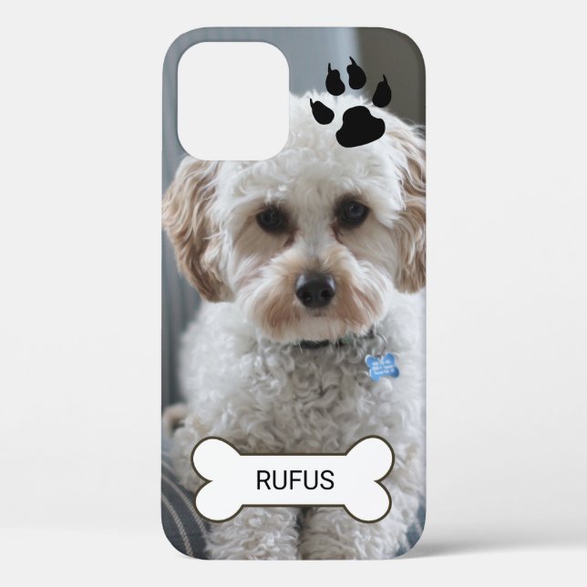 Photo  And Name Custom Made Personalised Dog Case-Mate iPhone Case (Back)