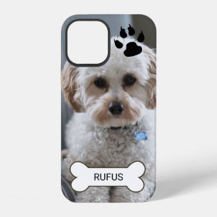 Photo And Name Custom Made Personalised Dog iPhone 12 Case