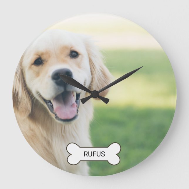 Photo  And Name Custom Made Personalised Large Clock (Front)