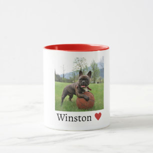 Photo and Name French Bulldog Dog Lover  Mug