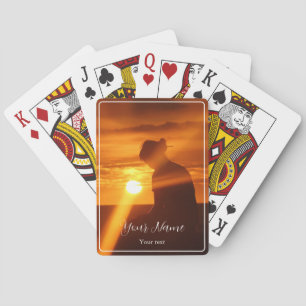 Photo and name playing cards