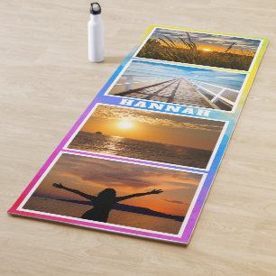 Photo and name yoga mat