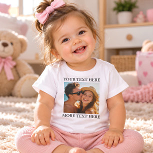 Photo and Text Baby T-Shirt