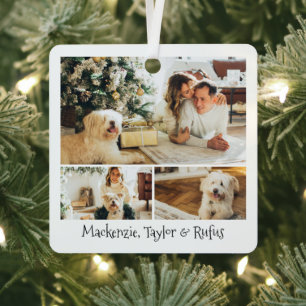 Photo and Text Custom Personalized Metal Tree Decoration
