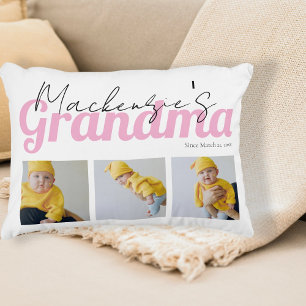 Photo and Text Grandma Custom Personalized Decorative Cushion