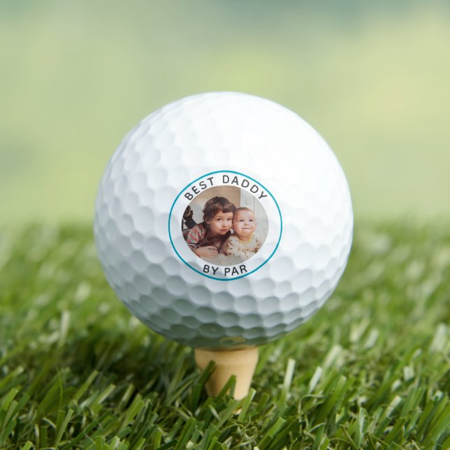Photo and Text Personalised Best Golfer by Par Golf Balls (Insitu Tee)