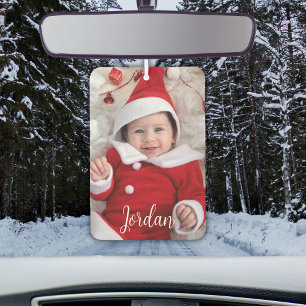 Photo and Text Personalised Keepsake   Car Air Freshener