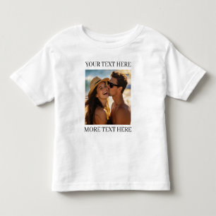 Photo and Text Toddler T-Shirt