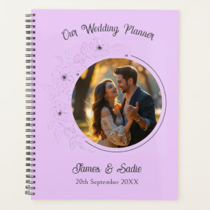 Photo Anemone on Light Lilac Wedding Planner