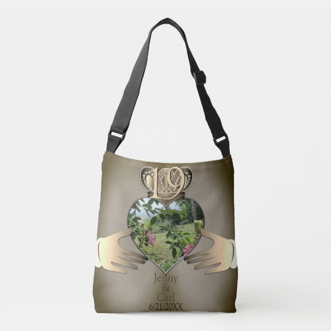 Photo Anniversary Claddaugh Tote (Front)