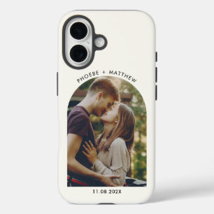 Photo Arch Engagement Keepsake Personalised iPhone 16 Case