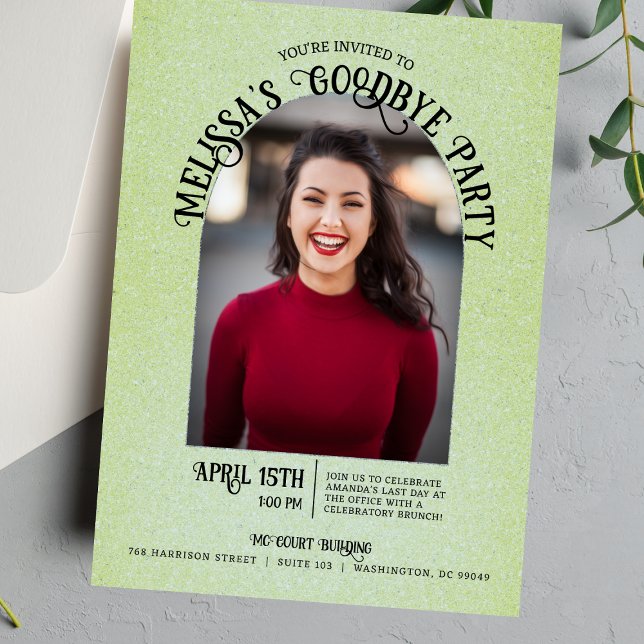 Photo Arch Goodbye Farewell Party Invitation (Creator Uploaded)