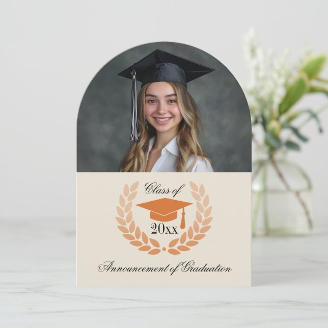 Photo Arch School College Graduation Announcements (Standing Front)