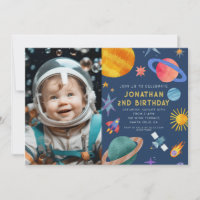 Photo Astronaut Planets Space Boy Birthday