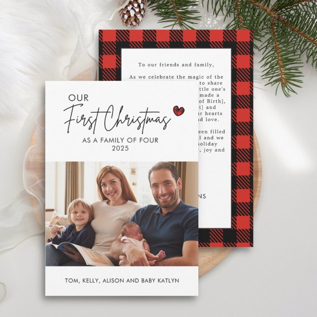 Photo Baby First Christmas Birth Announcement  (Creator Uploaded)