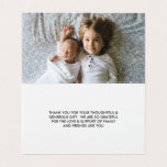 Photo Baby Shower | Thank You Note Card<br><div class="desc">There is nothing more exciting than welcoming a new bundle of joy into the world. This precious baby, sent from above, should be celebrated. After the celebrations make sure to thank everyone with personalised photo thank you note cards. A great way to both say thank you and send a keepsake...</div>
