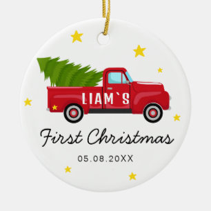 Photo Baby's First Christmas Ornament – Red Truck